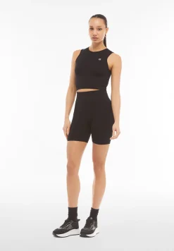 Freddy Top corto senza maniche in tessuto seamless-Donna Padel|Pilates