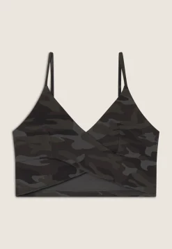 Freddy Top cropped fantasia camo con incroci frontali-Donna Top E Canotte