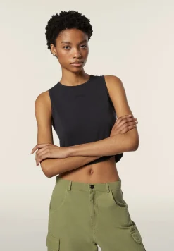 Freddy Top Cropped slim fit in jersey stretch-Donna Top E Canotte