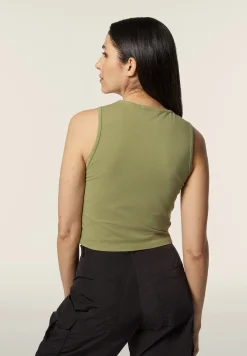 Freddy Top Cropped slim fit in jersey stretch-Donna Top E Canotte