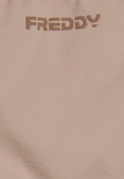 Freddy Top sportivo con coppe e inserti a spina di pesce-Donna Pilates|Fitness
