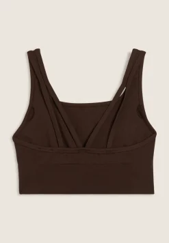 Freddy Top sportivo con coppe e inserti a spina di pesce-Donna Pilates|Fitness