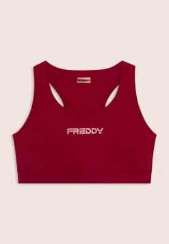 Freddy Top sportivo con retro vogatore elasticizzato-Donna Pilates|Fitness