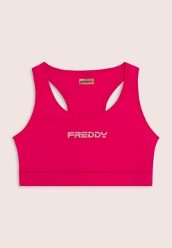 Freddy Top sportivo con retro vogatore elasticizzato-Donna Pilates|Fitness