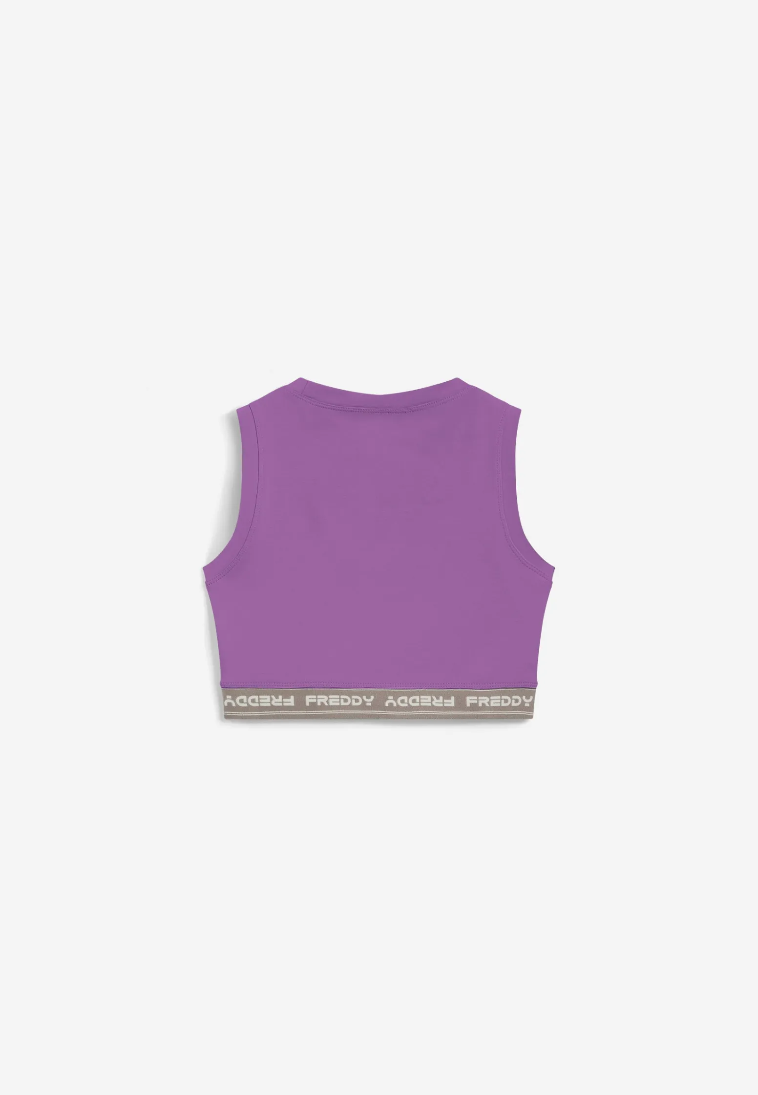 Freddy Top sportivo in heavy jersey stretch con elastico logato-Donna Top E Canotte