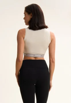 Freddy Top sportivo in heavy jersey stretch con elastico logato-Donna Top E Canotte