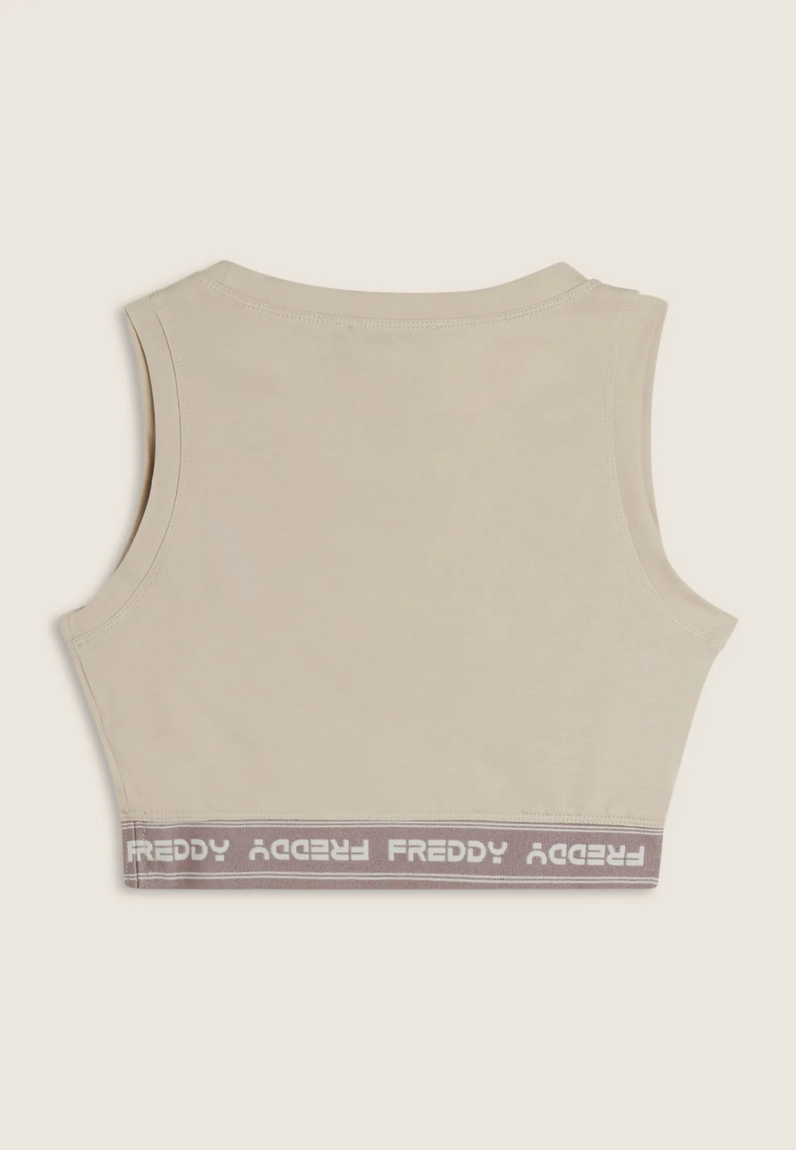 Freddy Top sportivo in heavy jersey stretch con elastico logato-Donna Top E Canotte