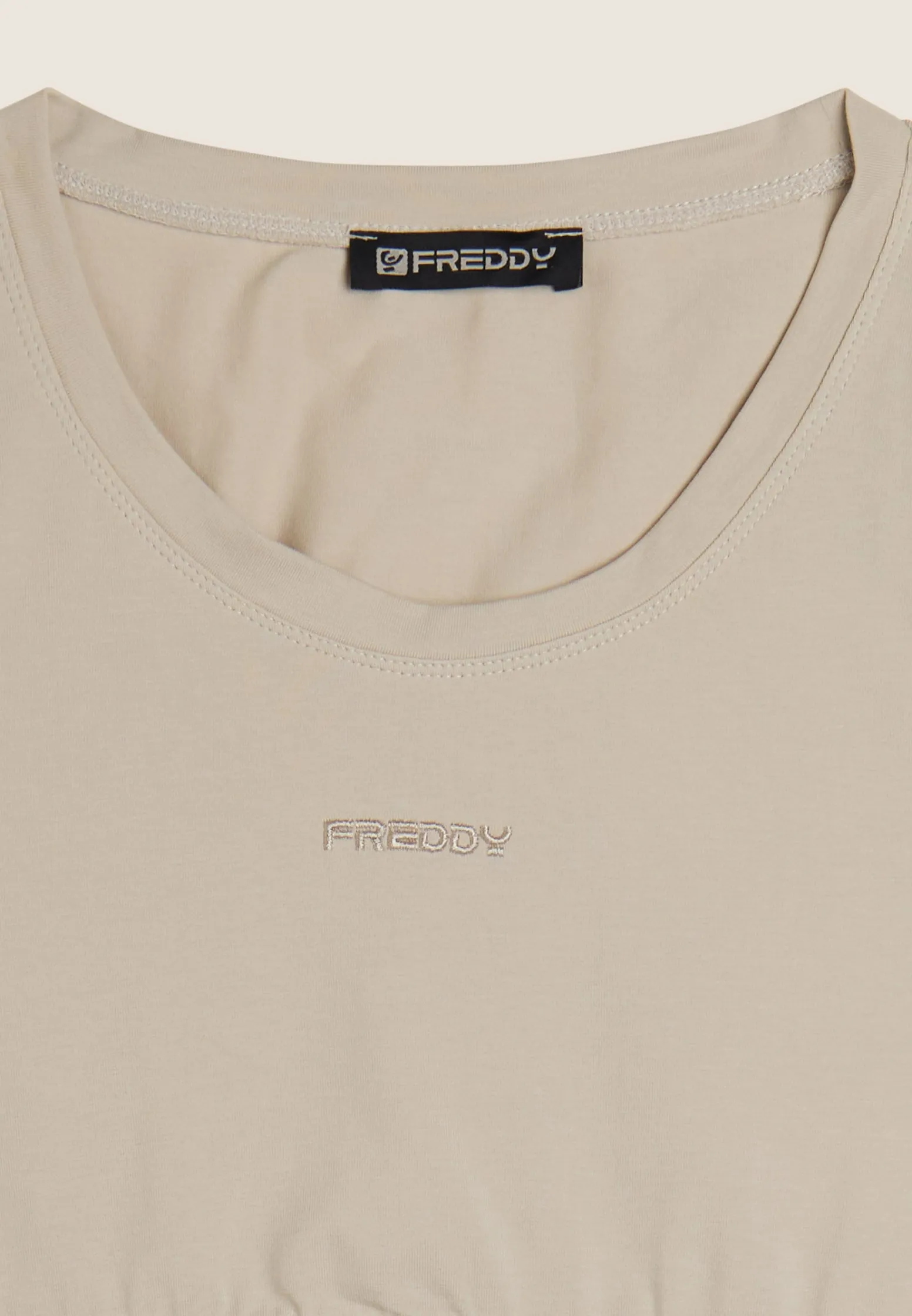 Freddy Top sportivo in heavy jersey stretch con elastico logato-Donna Top E Canotte