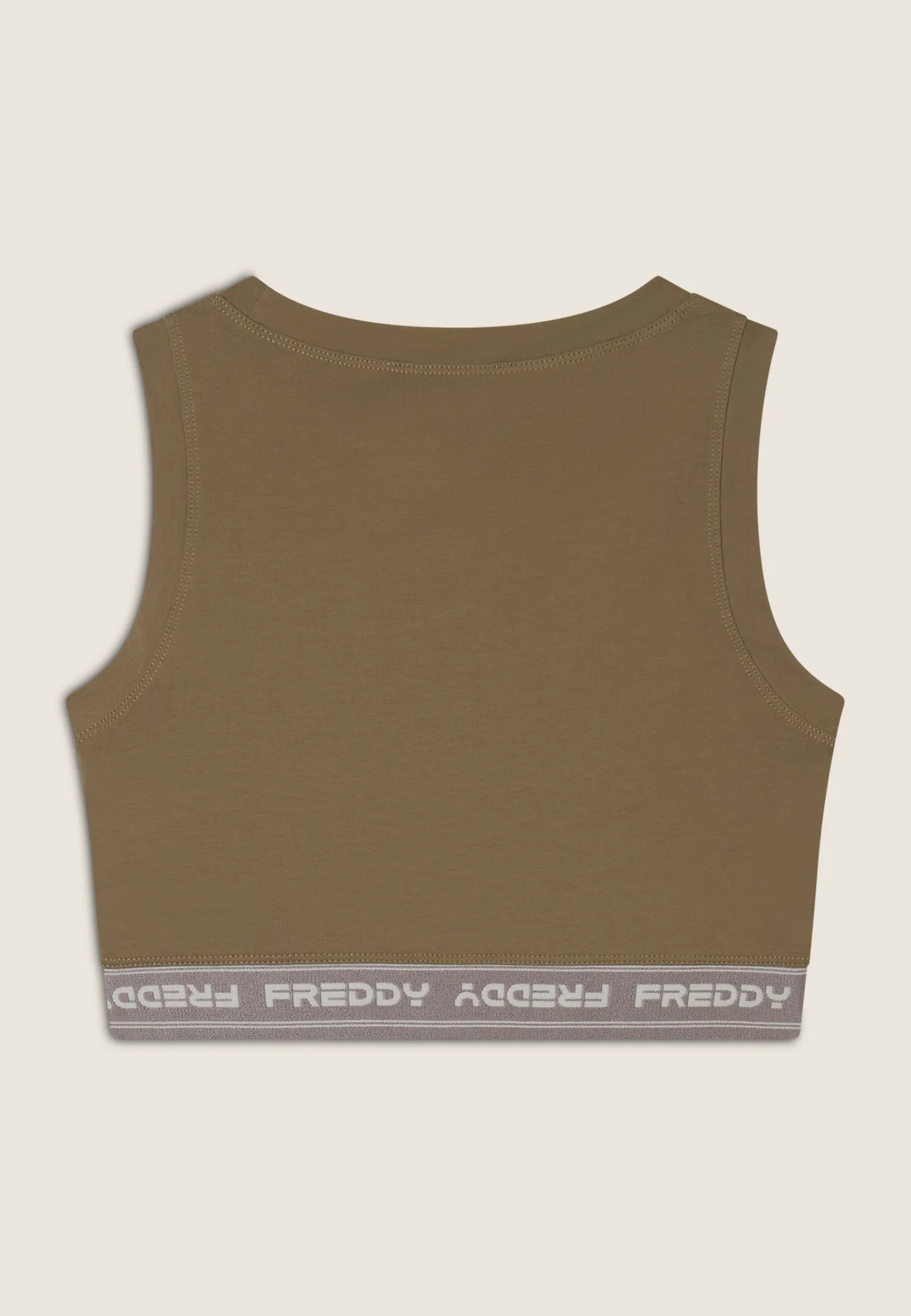 Freddy Top sportivo in heavy jersey stretch con elastico logato-Donna Top E Canotte