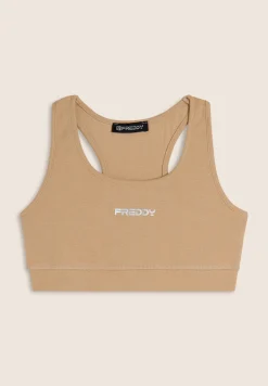 Freddy Top sportivo in heavy jersey con vogatore e fascia elastica-Donna Top E Canotte