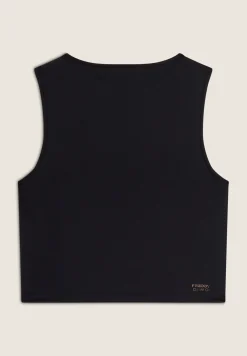 Freddy Top sportivo in tessuto tecnico con stampa metallizata-Donna Padel|Pilates
