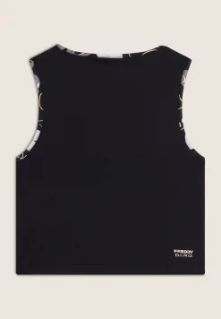 Freddy Top sportivo in tessuto tecnico con logo bronzo-Donna Padel|Pilates
