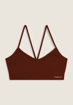 Freddy Top sportivo seamless con spalline incrociate-Donna Fitness|Yoga
