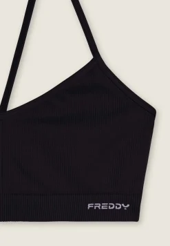 Freddy Top sportivo seamless con spalline incrociate-Donna Fitness|Yoga