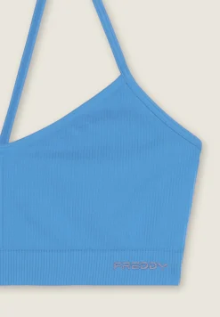 Freddy Top sportivo seamless con spalline incrociate-Donna Fitness|Yoga