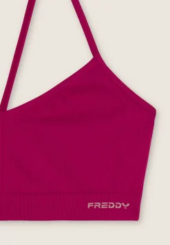 Freddy Top sportivo seamless con spalline incrociate-Donna Fitness|Yoga