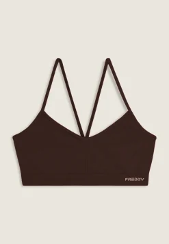 Freddy Top sportivo seamless con spalline incrociate-Donna Fitness|Yoga