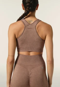 Freddy Top sportivo seamless ice wash con spalline incrociate-Donna Padel|Pilates
