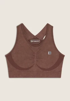 Freddy Top sportivo seamless ice wash con spalline incrociate-Donna Padel|Pilates