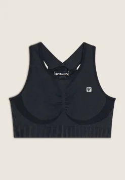 Freddy Top sportivo seamless ice wash con spalline incrociate-Donna Padel|Pilates