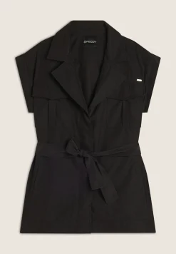 Freddy Trench donna senza maniche con cintura in vita-Donna Giacche
