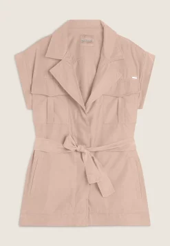 Freddy Trench donna senza maniche con cintura in vita-Donna Giacche