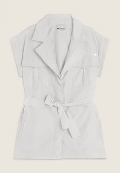 Freddy Trench donna senza maniche con cintura in vita-Donna Giacche