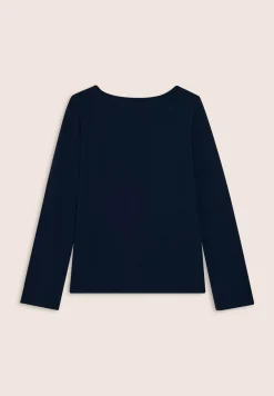 Freddy T-shirt a maniche lunghe in jersey con logo in strass-Donna T-shirts