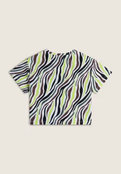 Freddy T-shirt Bambina Corta con Stampa Fantasia All-Over- T-shirts