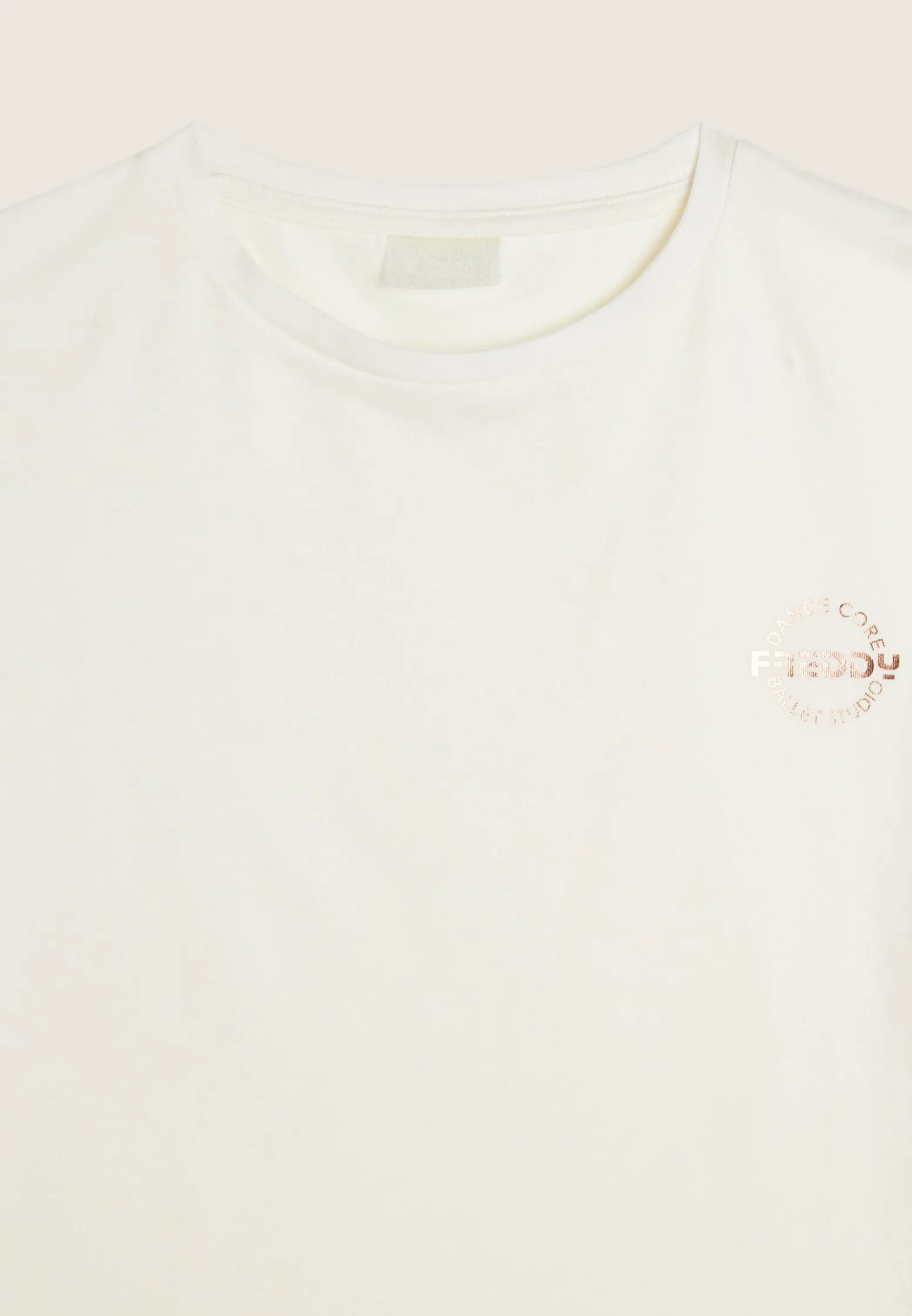 Freddy T-shirt Bambina corta in jersey elasticizzato logo bronzo- T-shirts