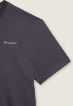 Freddy T-shirt basic in cotone con logo lato cuore-Uomo T-shirts E Polo