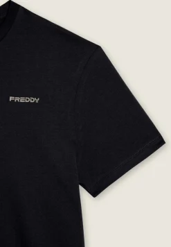 Freddy T-shirt basic in cotone con logo lato cuore-Uomo T-shirts E Polo
