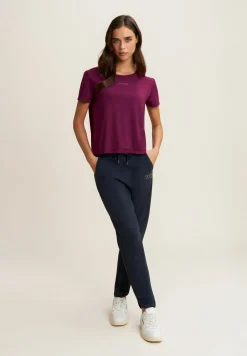 Freddy T-shirt comfort fit con maniche corte in tessuto tecnico-Donna Padel|Pilates