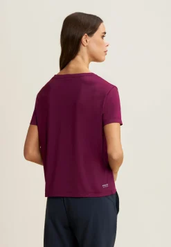 Freddy T-shirt comfort fit con maniche corte in tessuto tecnico-Donna Padel|Pilates