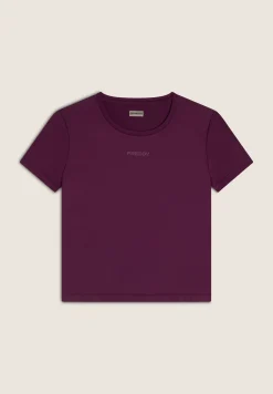 Freddy T-shirt comfort fit con maniche corte in tessuto tecnico-Donna Padel|Pilates