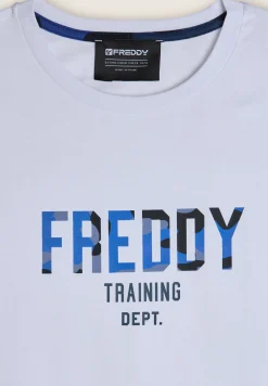 Freddy T-shirt comfort fit con maxi logo camouflage-Uomo T-shirts E Polo