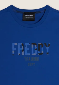 Freddy T-shirt comfort fit con maxi logo camouflage-Uomo T-shirts E Polo