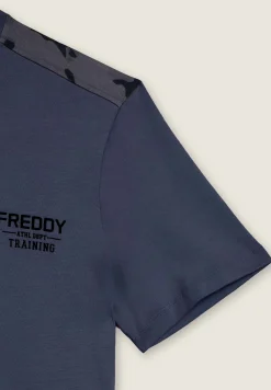 Freddy T-shirt con inserti camouflage e logo sul cuore-Uomo T-shirts E Polo