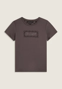 Freddy T-shirt con logo e grafica geometrica-Donna Ginnastica|T-shirts