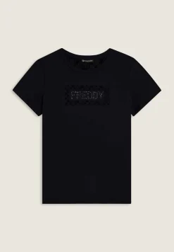 Freddy T-shirt con logo e grafica geometrica-Donna Ginnastica|T-shirts