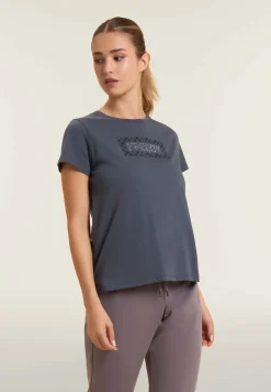 Freddy T-shirt con logo e grafica geometrica-Donna Ginnastica|T-shirts