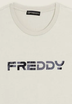 Freddy T-shirt con logo sfumato stampato al centro-Uomo T-shirts E Polo