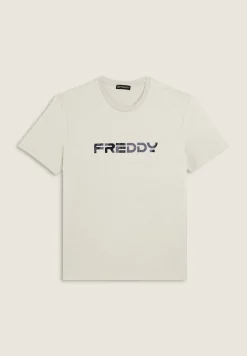Freddy T-shirt con logo sfumato stampato al centro-Uomo T-shirts E Polo