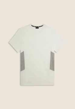 Freddy T-shirt con piccola stampa college e inserti mélange-Uomo T-shirts E Polo