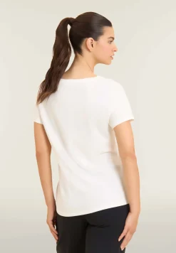 Freddy T-shirt con scritta Precious Moments in strass-Donna T-shirts