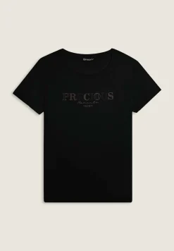 Freddy T-shirt con scritta Precious Moments in strass-Donna T-shirts