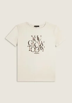 Freddy T-shirt con strass “You Glow Today”-Donna T-shirts