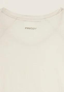 Freddy T-shirt corta con paillettes sul fronte-Donna Ginnastica|T-shirts