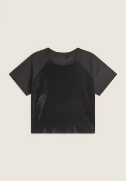 Freddy T-shirt corta con paillettes sul fronte-Donna Ginnastica|T-shirts