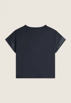 Freddy T-shirt corta in jersey con maniche effetto seta-Donna T-shirts
